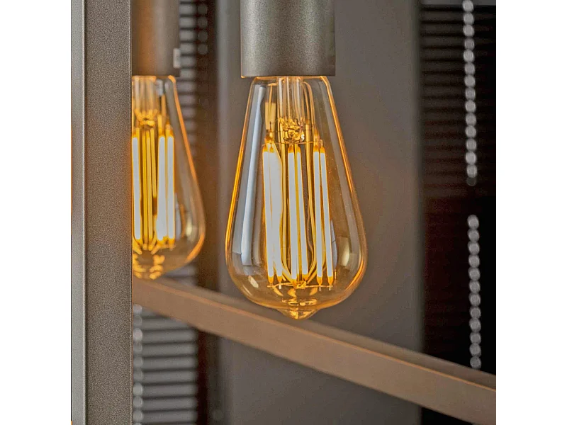 Ampoule goutte ambrée LED filament lumière chaude (E27)