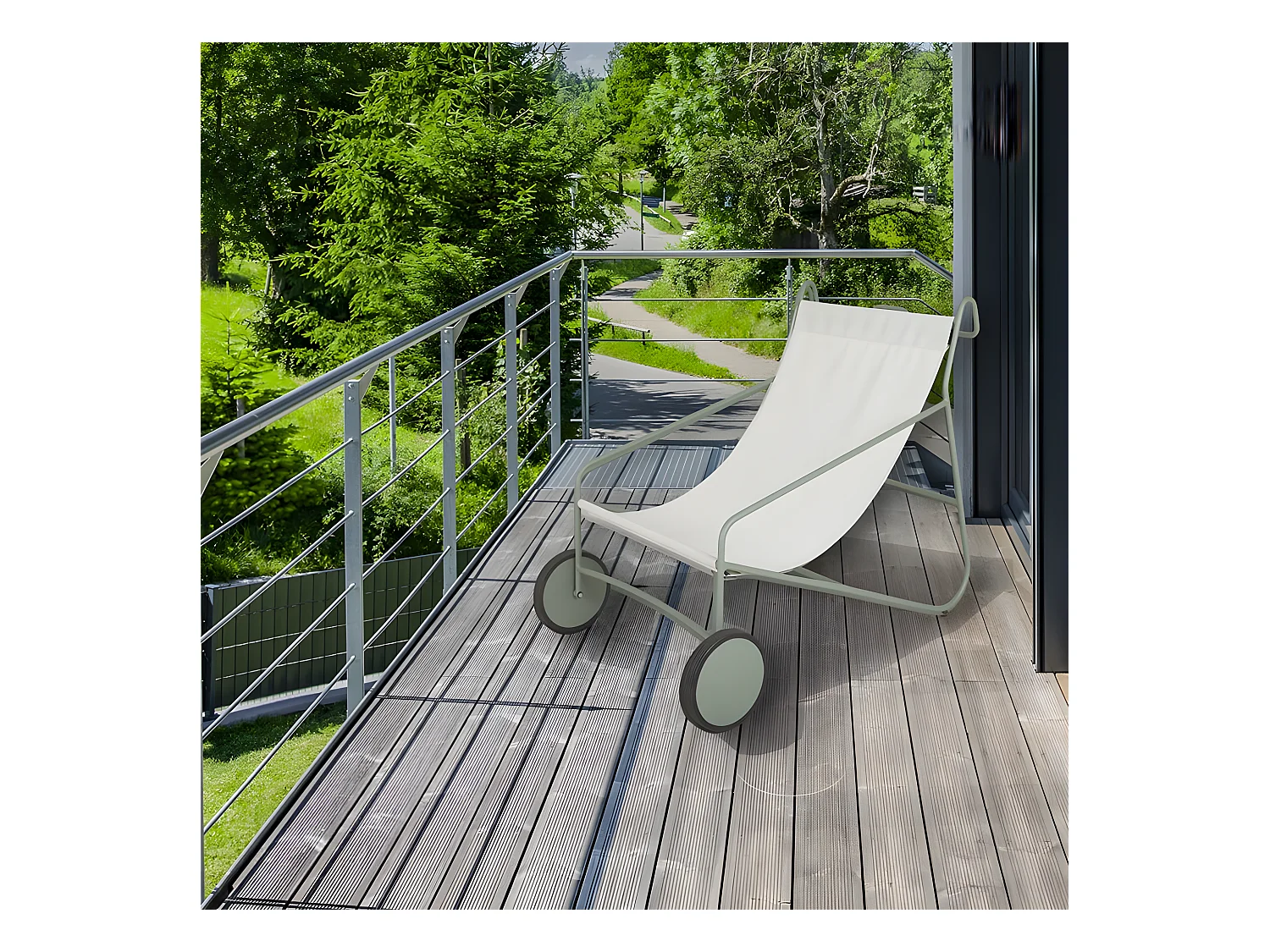 Chilienne design vert argile OSLO