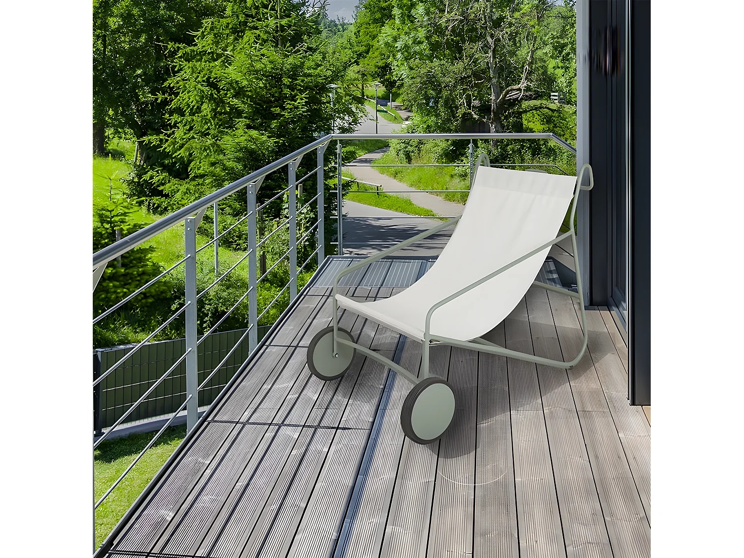 Chilienne design vert argile OSLO