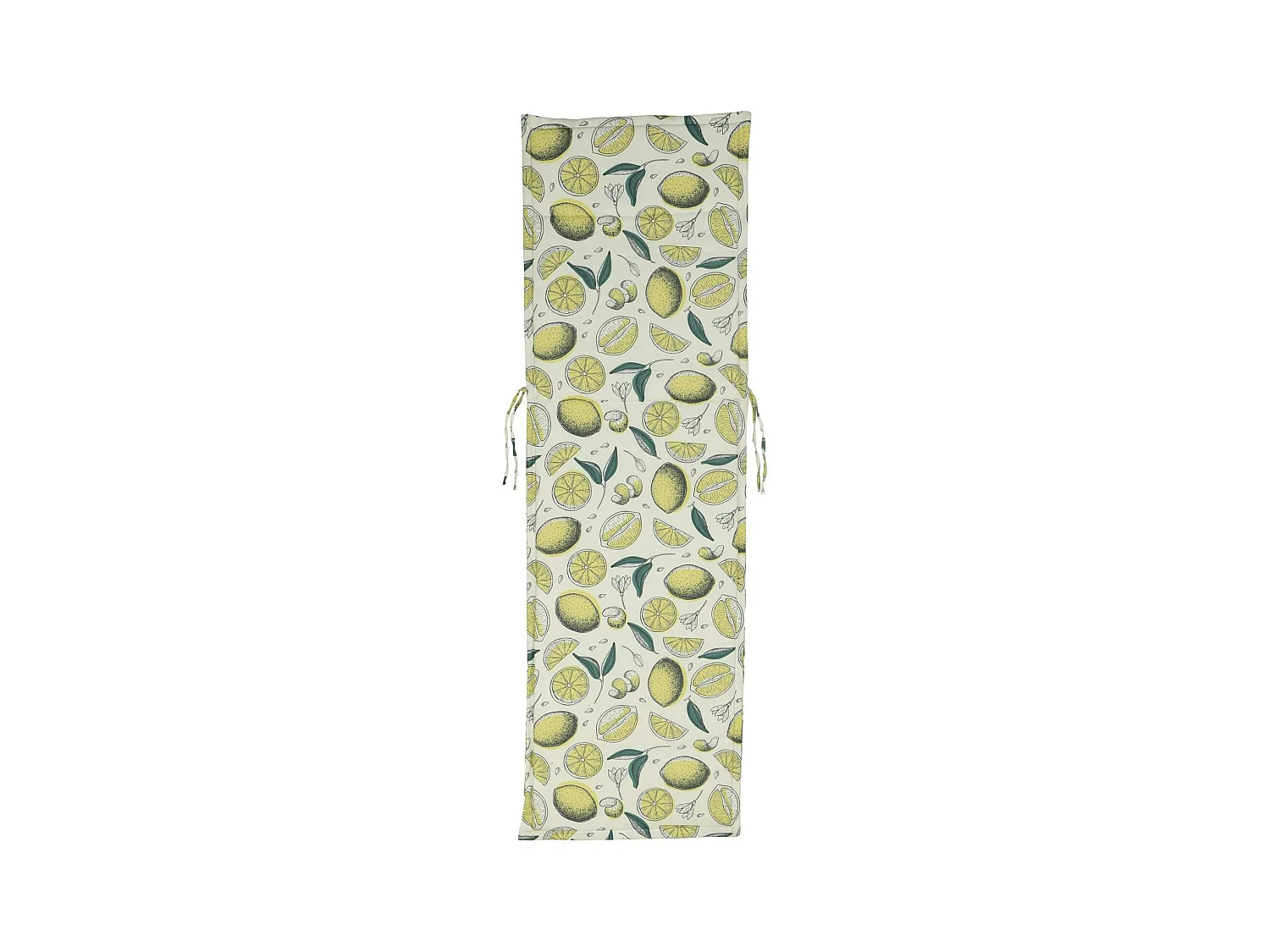 Coussin bain de soleil imprimé citrons