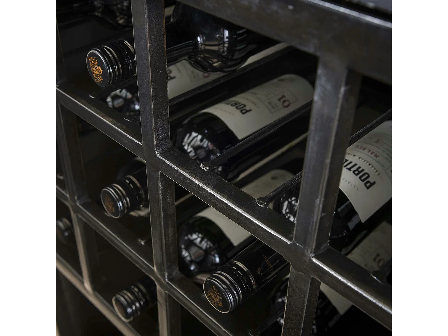 Meuble bar industriel vitré ROADIES