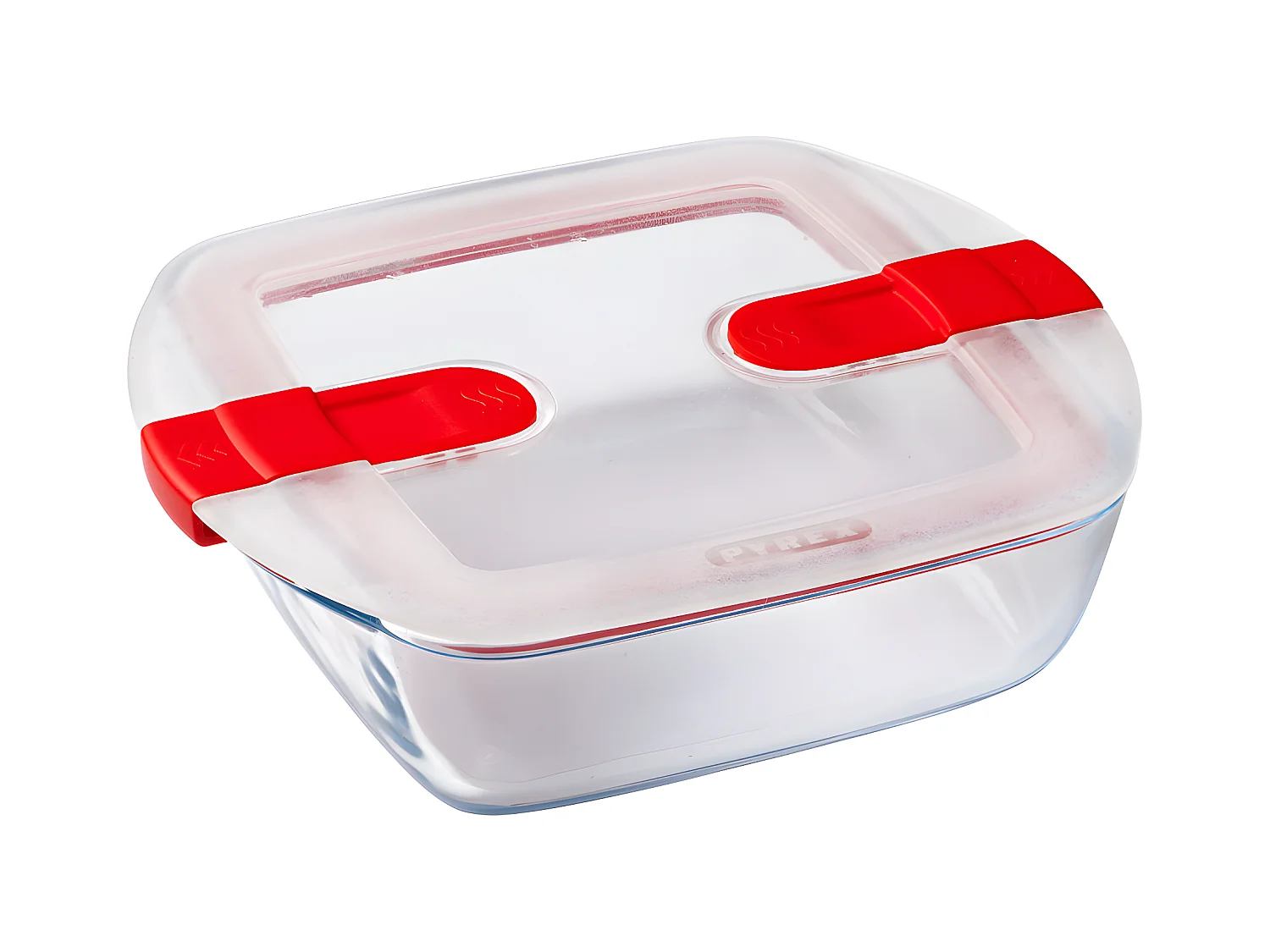 Plat carré + couvercle Cook & Heat 20 x 17 cm