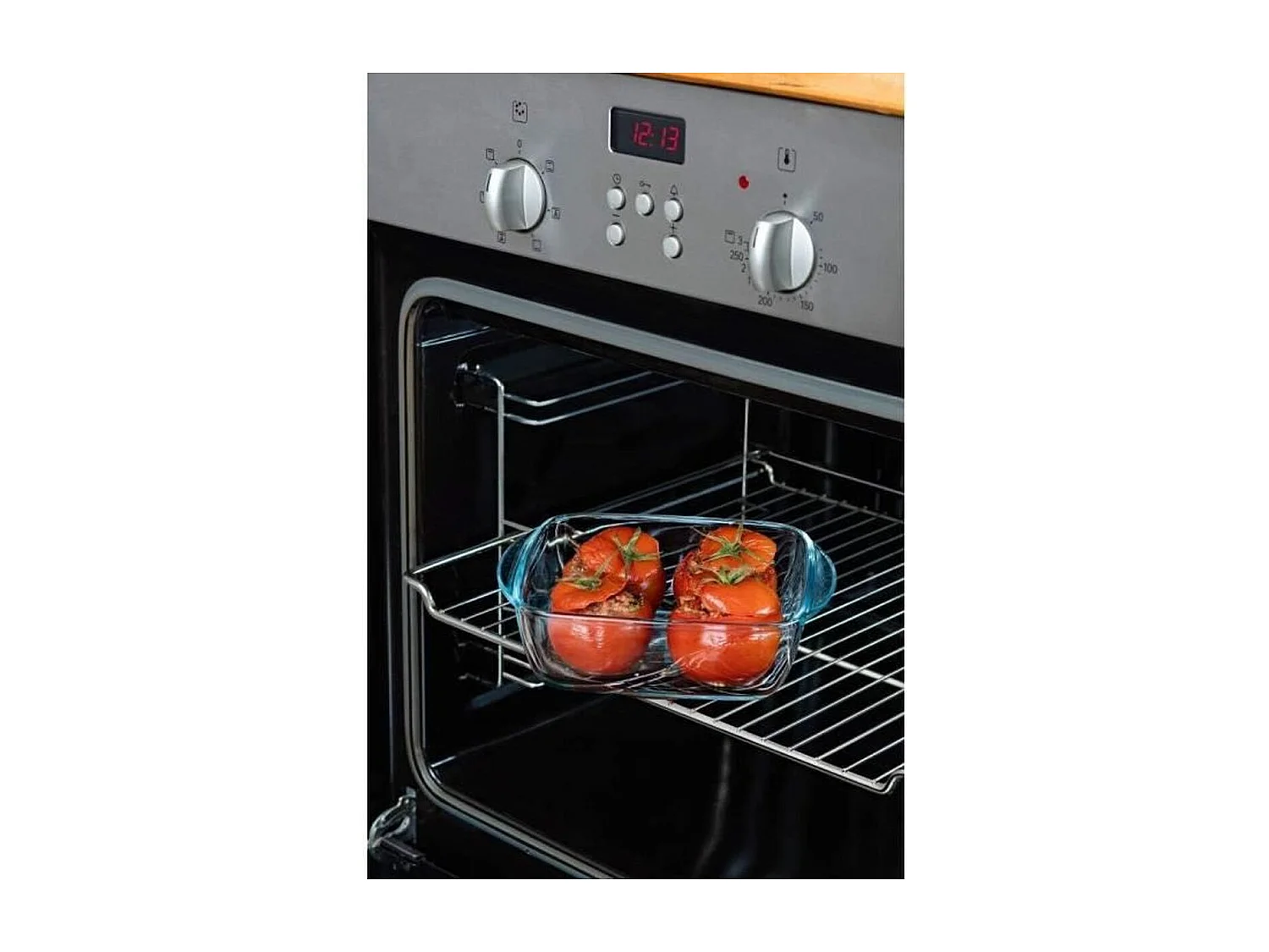 Plat carré + couvercle Cook & Heat 20 x 17 cm