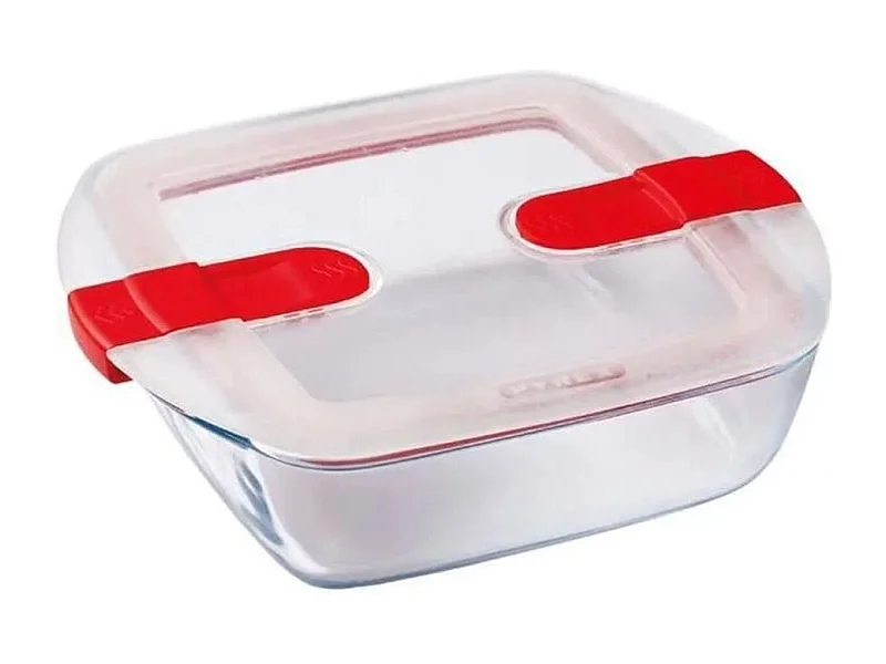 Plat carré + couvercle Cook & Heat 20 x 17 cm