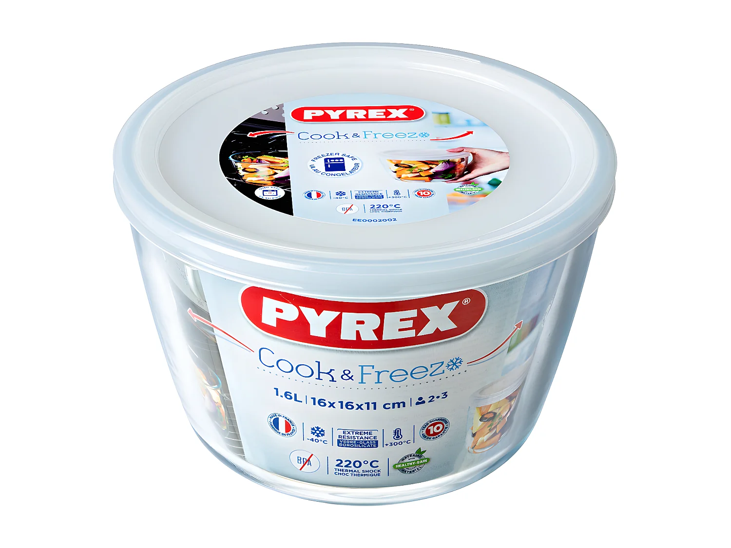 Plat rond cook et freeze 1,6 l