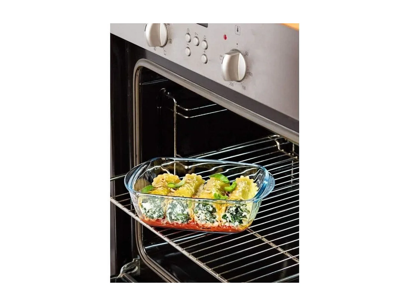 Plat rectangle + couvercle Cook & Heat 23 x 15 cm