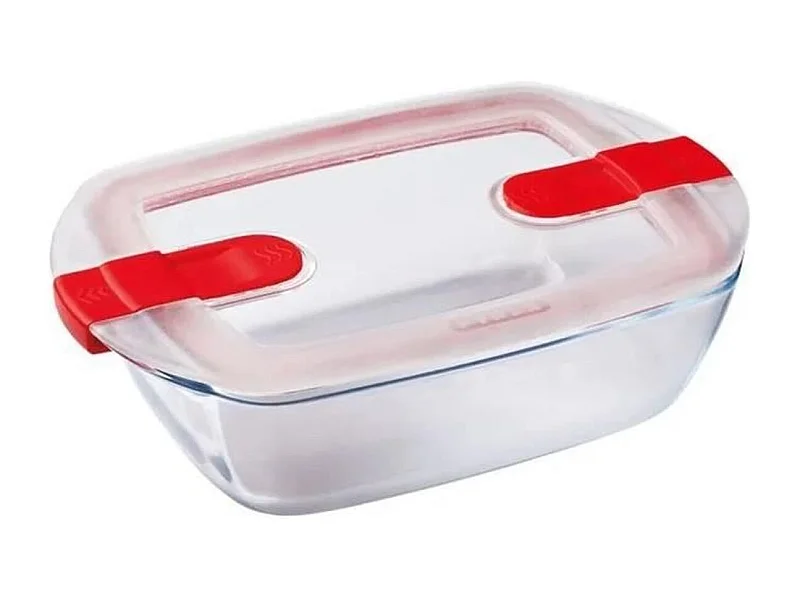 Plat rectangle + couvercle Cook & Heat 23 x 15 cm