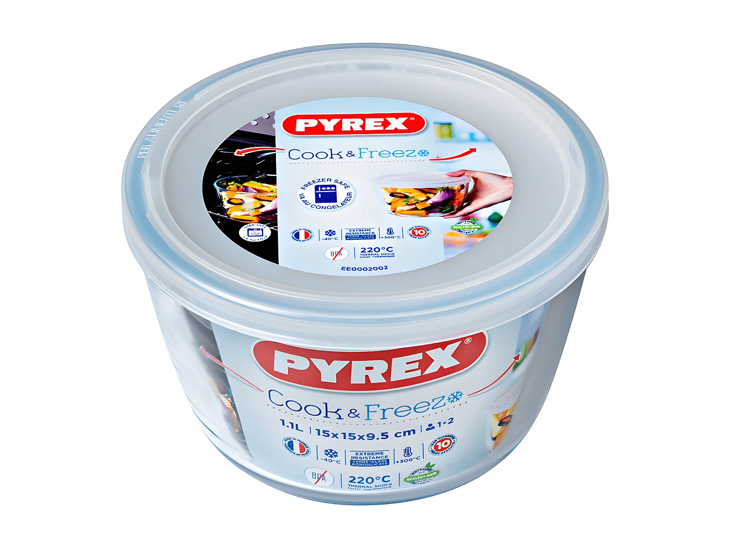 Plat rond cook & freeze 1,1 l