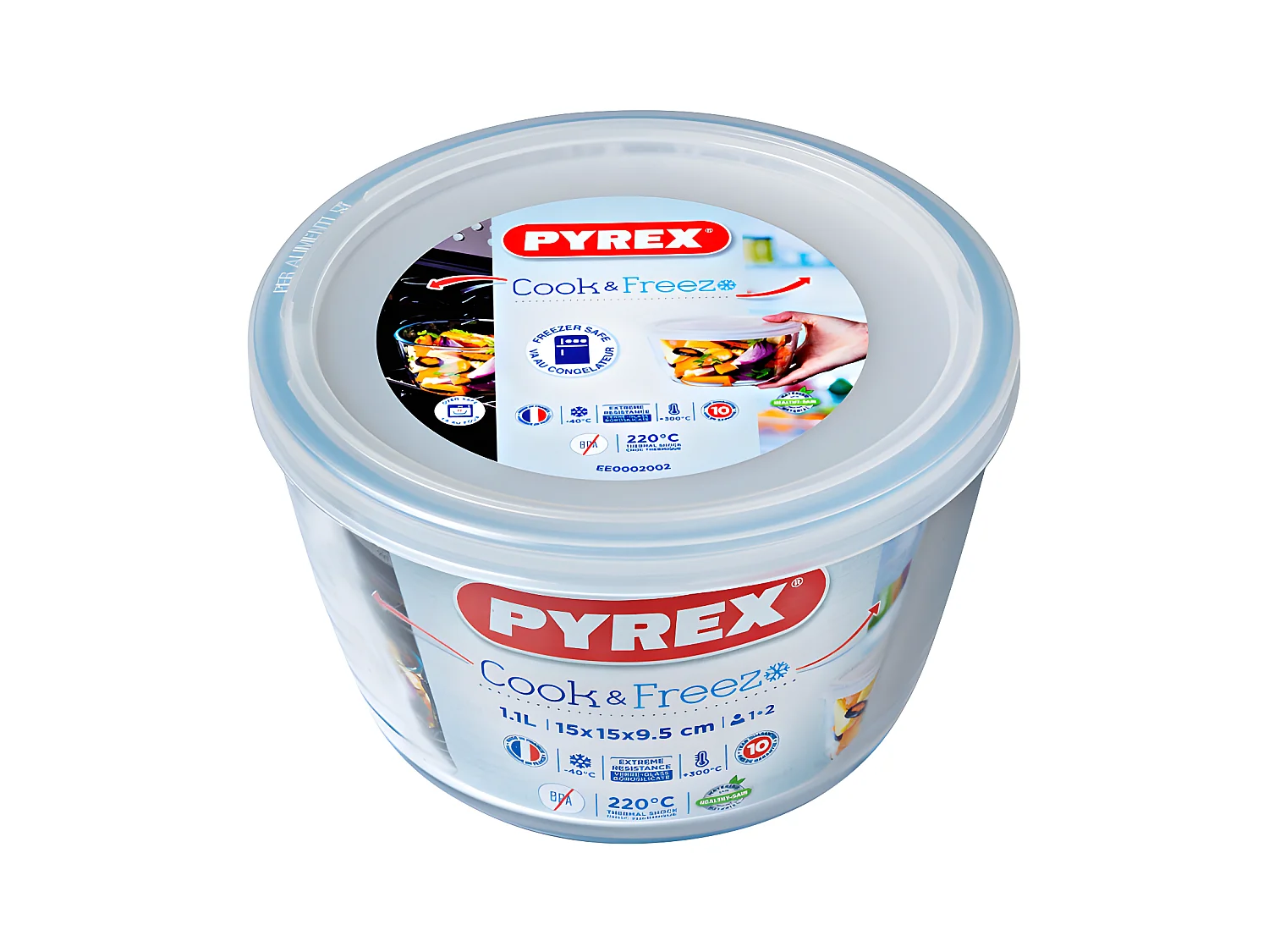 Plat rond cook & freeze 1,1 l