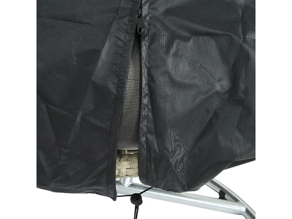 Housse pour fauteuil suspendu 2 places œuf (gris)