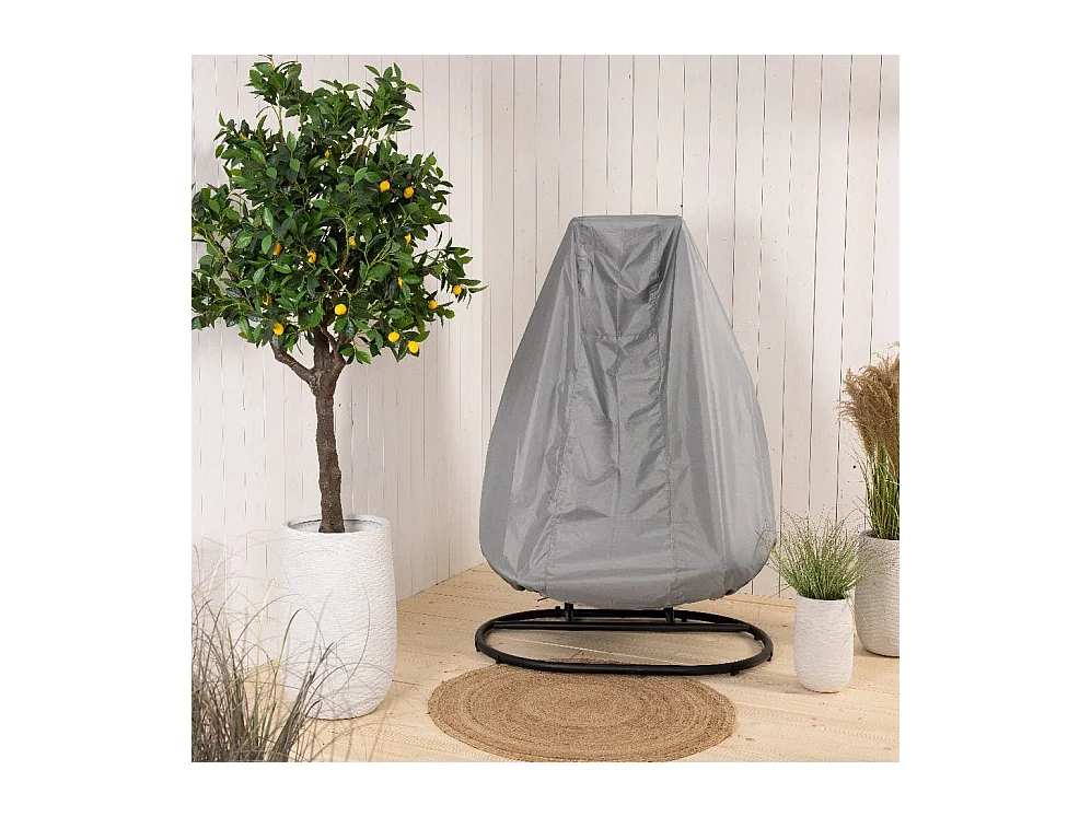Housse pour fauteuil suspendu 2 places œuf (gris)