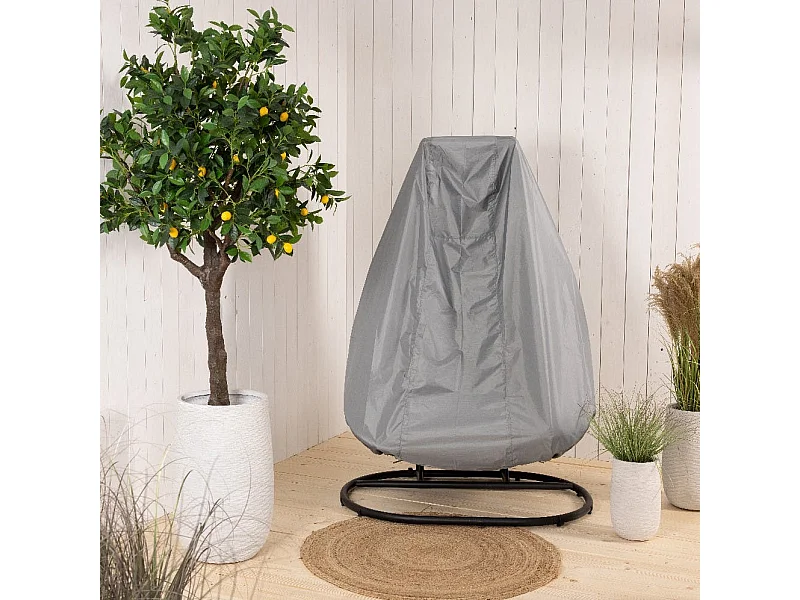 Housse pour fauteuil suspendu 2 places œuf (gris)