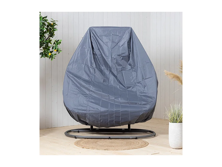 Housse grise pour fauteuil suspendu 2 places