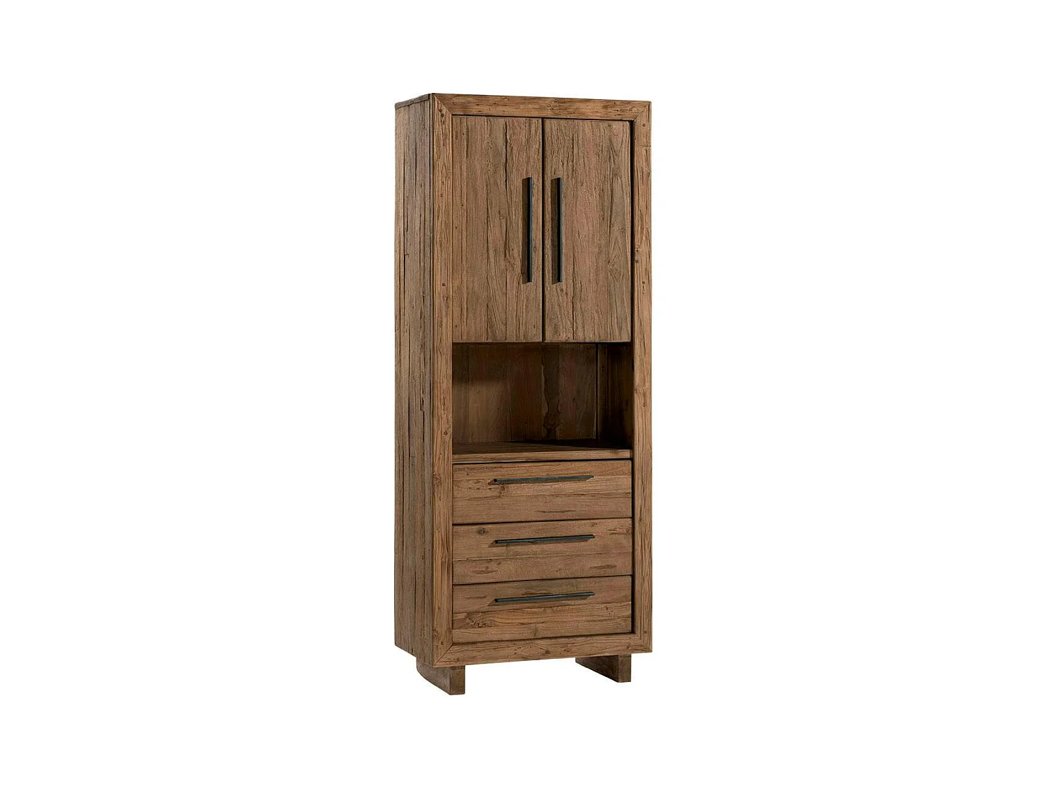 Colonne de rangement en teck recyclé naturel KERALA
