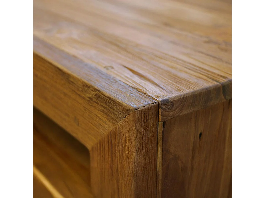 Colonne de rangement en teck recyclé naturel KERALA