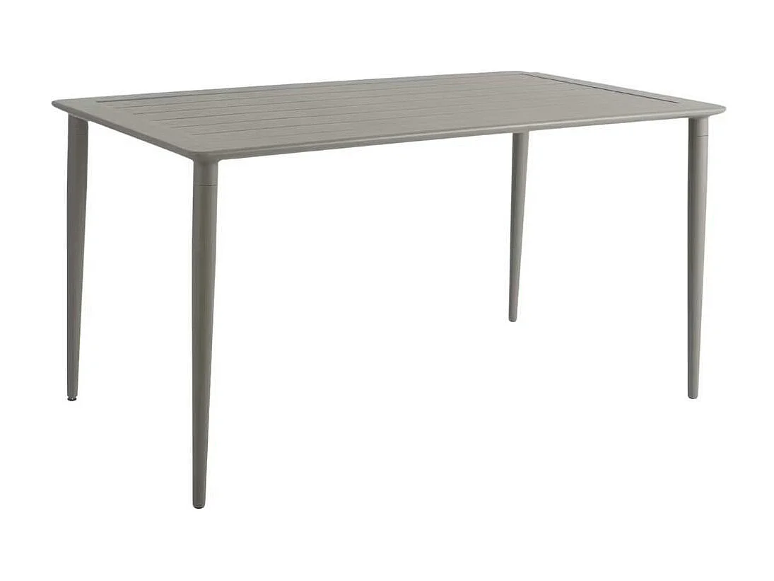Table de jardin en aluminium finition gris sable 140 cm STOCKHOLM