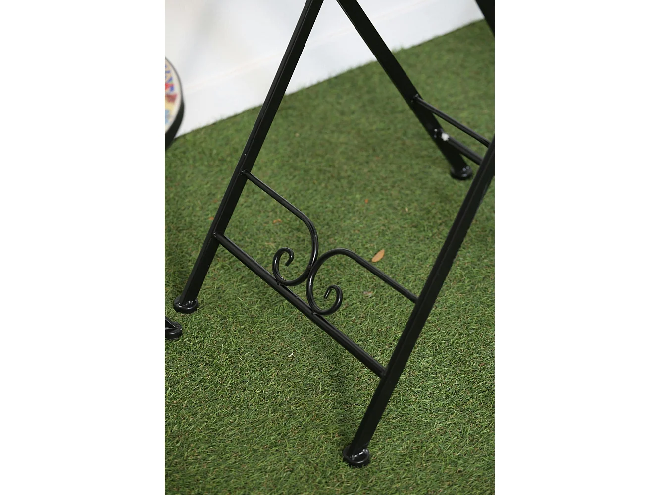 Petite table de jardin carreaux de ciment mix couleurs D60 GRENADE