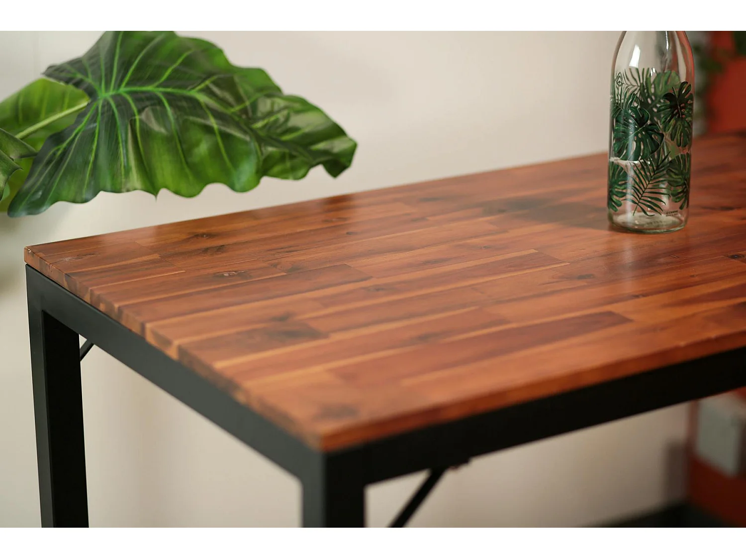 Table haute de jardin en bois d'acacia 150 cm SAMANA