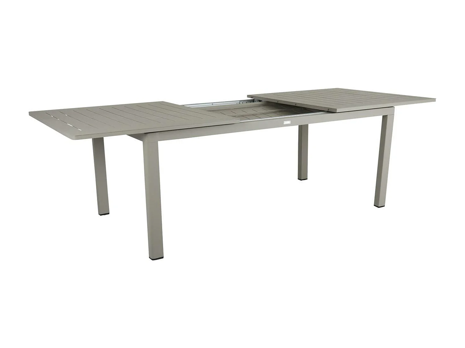 Table de jardin extensible en aluminium gris sable 194/314 cm OSLO