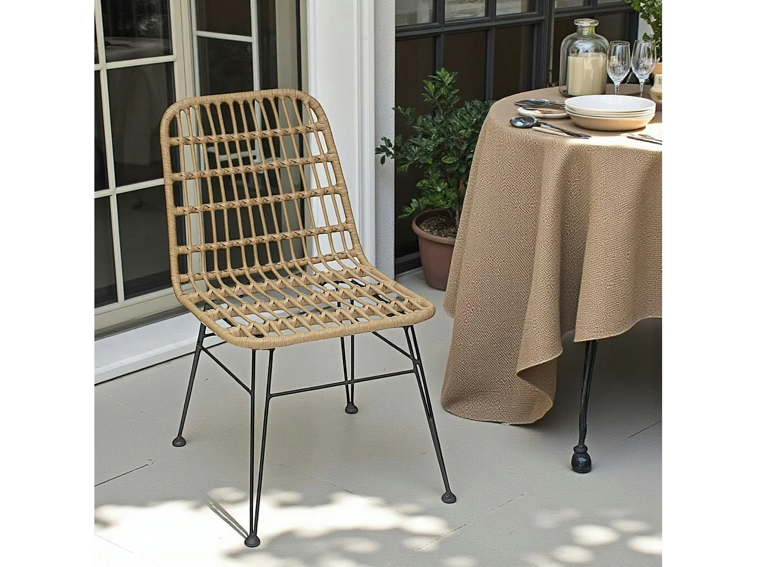 Chaise en rotin synthétique (lot de 2) GRENADE