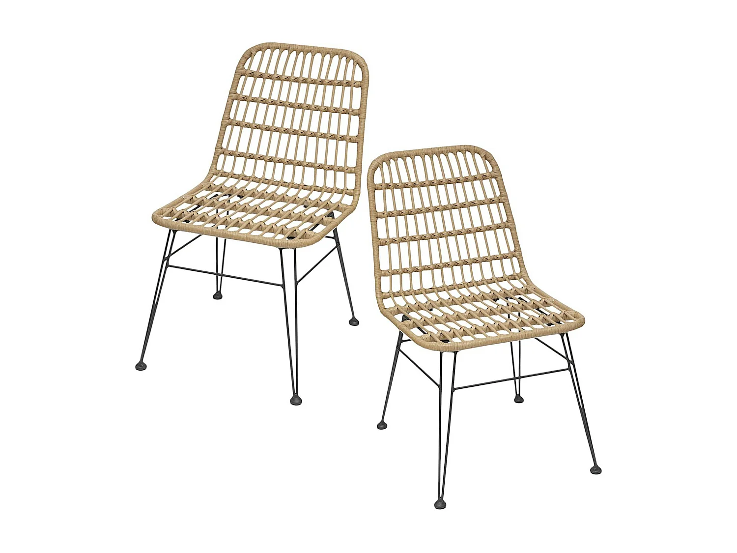 Chaise en rotin synthétique (lot de 2) GRENADE