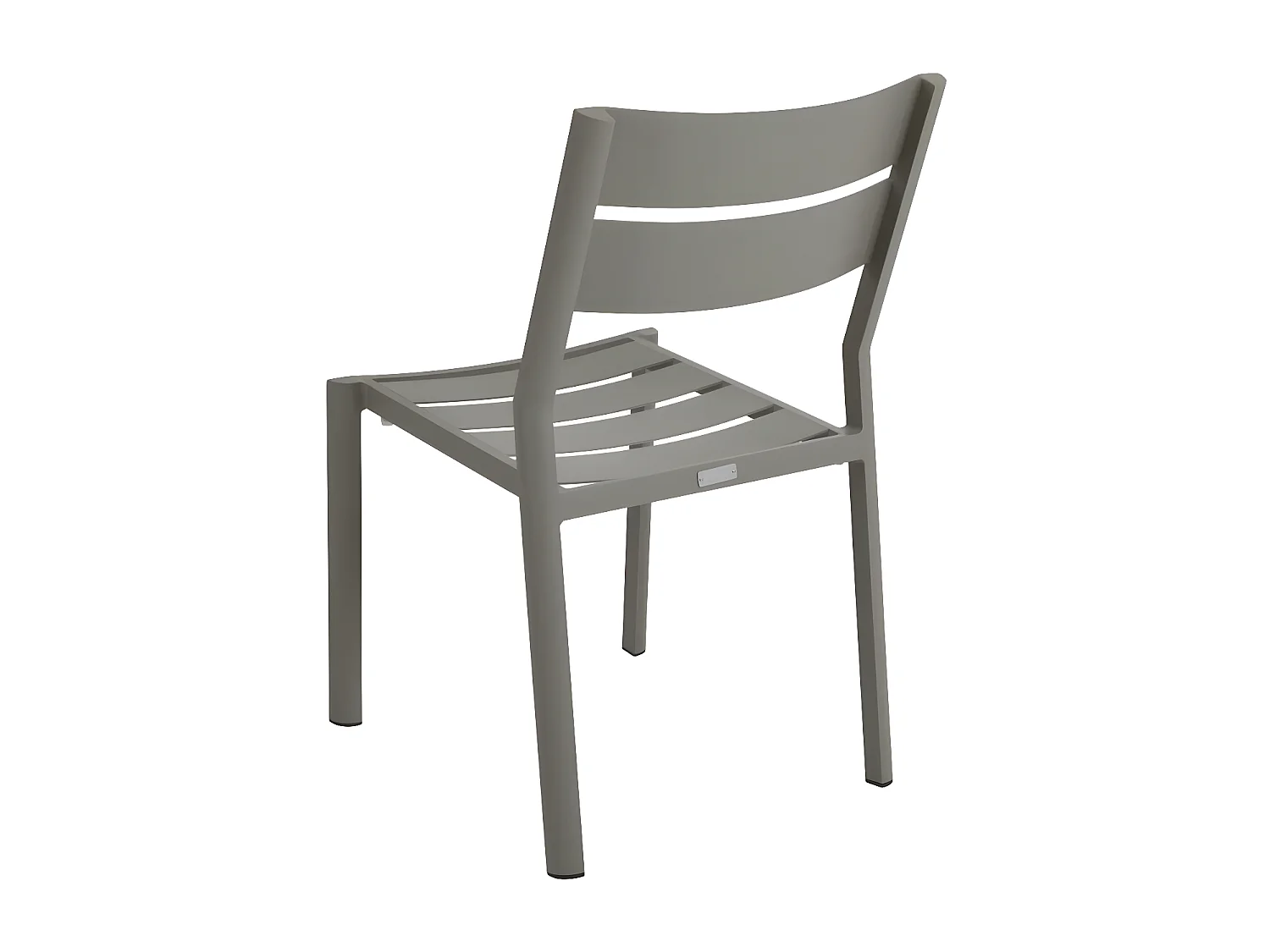 Chaise de jardin en aluminium gris sable (lot de 2) STOCKHOLM