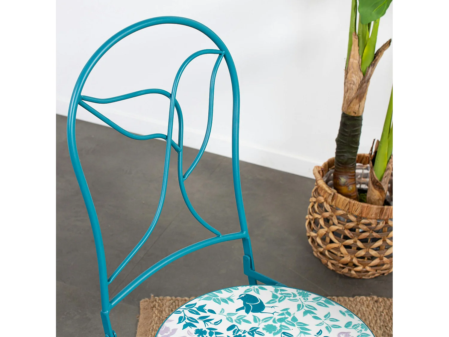 Chaise de jardin motif oiseau (lot de 2) GRENADE