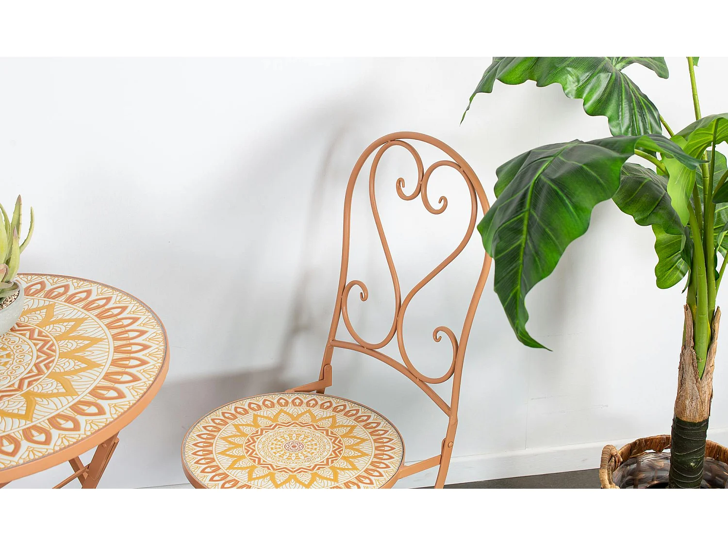 Chaise de balcon motif soleil (lot de 2) GRENADE