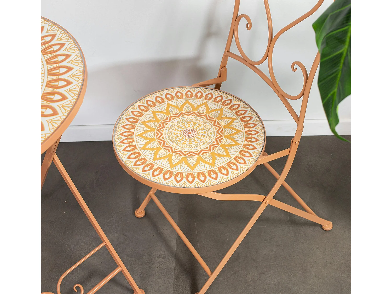 Chaise de balcon motif soleil (lot de 2) GRENADE