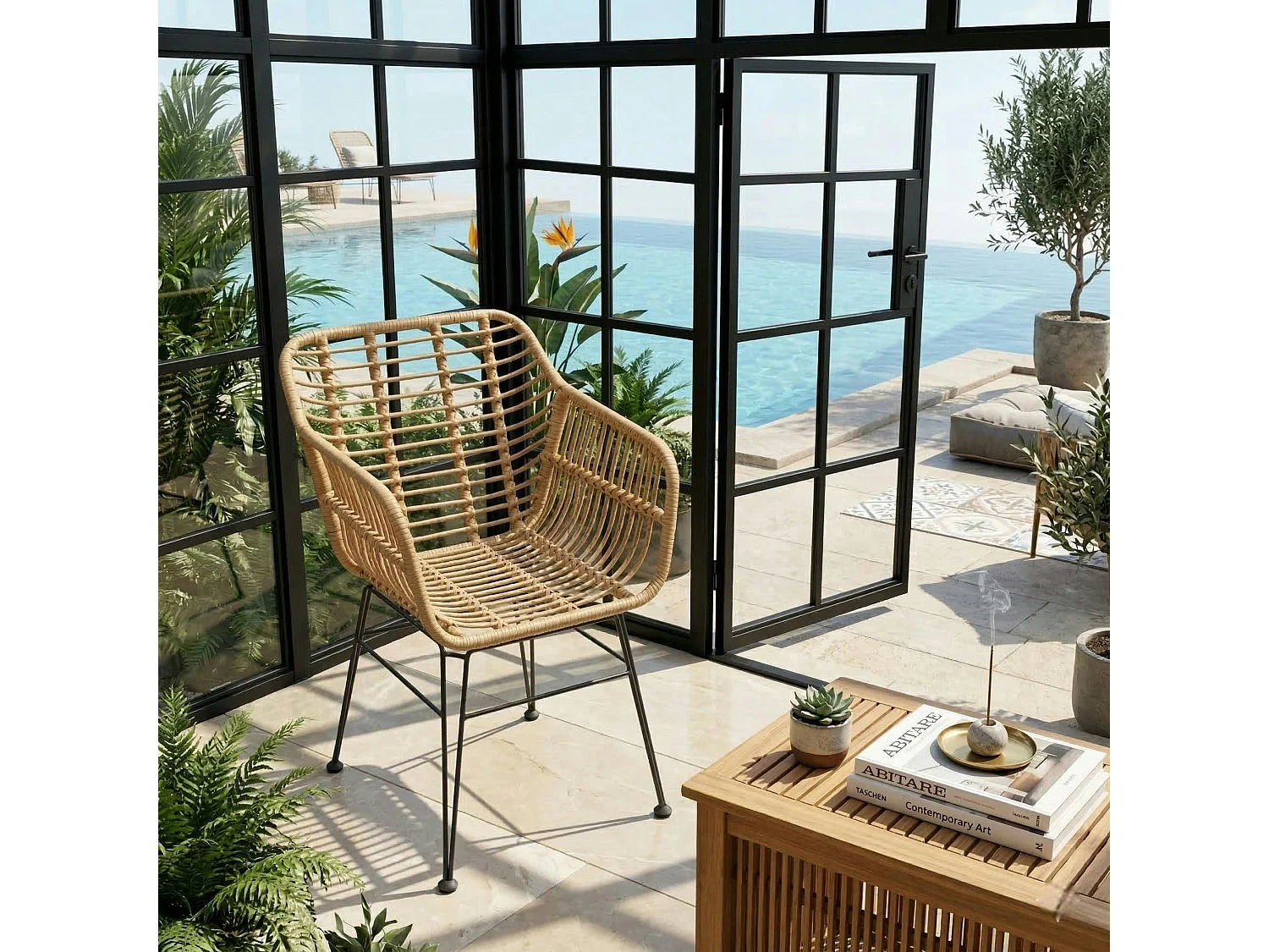 Fauteuil en rotin synthétique (lot 2) GRENADE