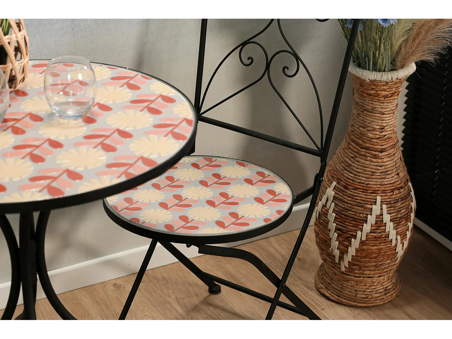 Chaise de jardin motif 70s (lot de 2) GRENADE