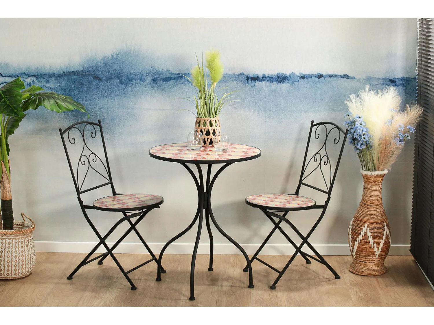 Chaise de jardin motif 70s (lot de 2) GRENADE