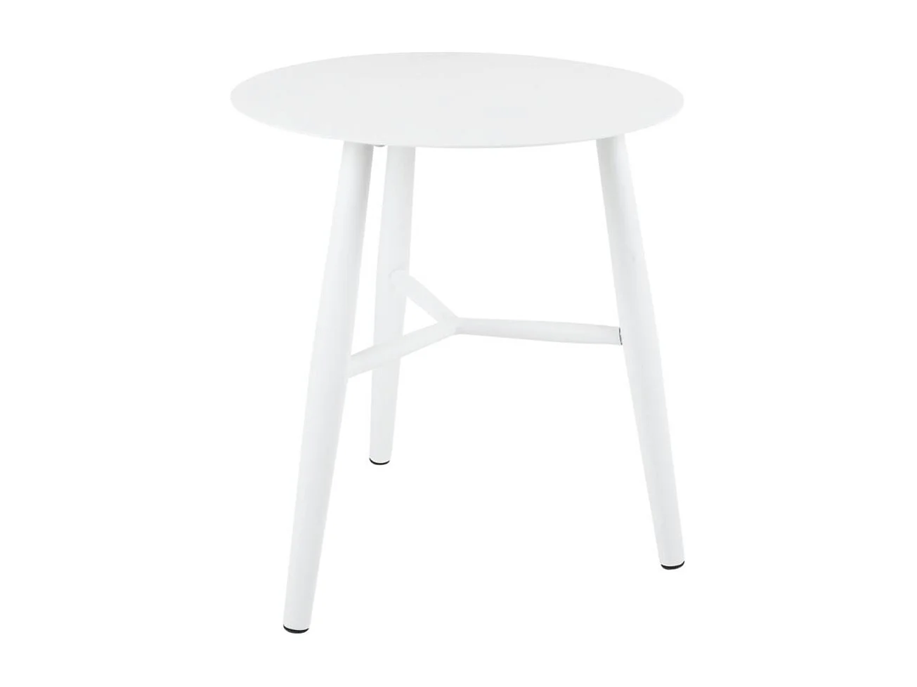 Bout de canapé jardin en aluminium blanc STOCKHOLM