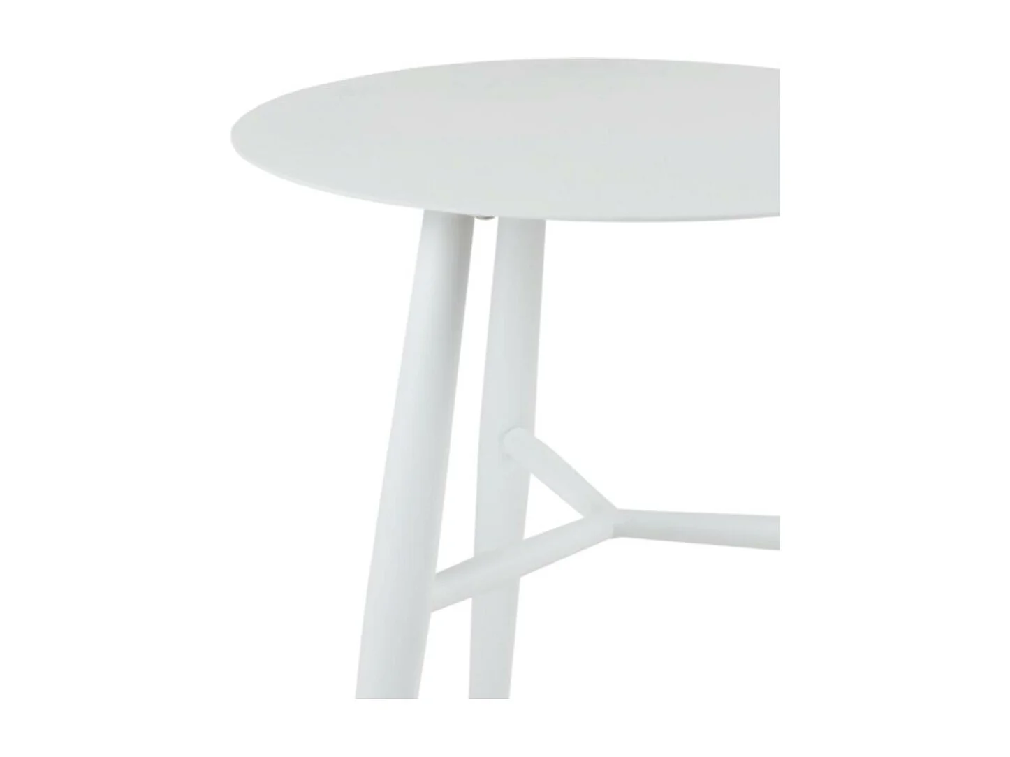 Bout de canapé jardin en aluminium blanc STOCKHOLM