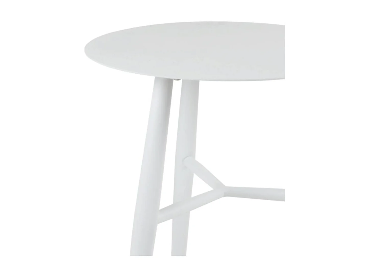 Bout de canapé jardin en aluminium blanc STOCKHOLM