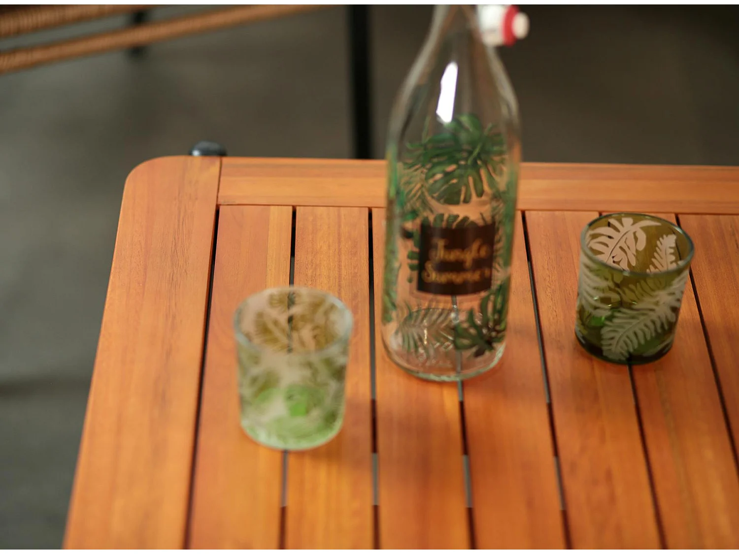 Table basse gigogne bois d'eucalyptus intérieur/extérieur (lot de 2)