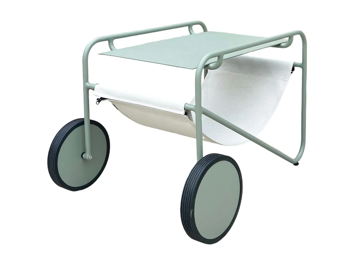 Table d'appoint de jardin en aluminium vert argile OSLO