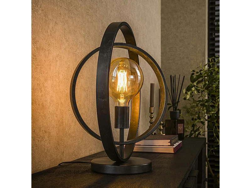 Lampe industrielle anneaux croisés TRIBECA