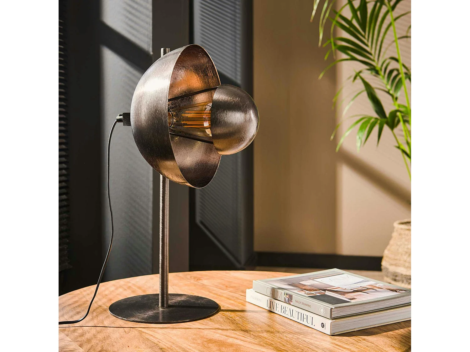 Lampe à poser vintage avec abat-jour réglable RALF