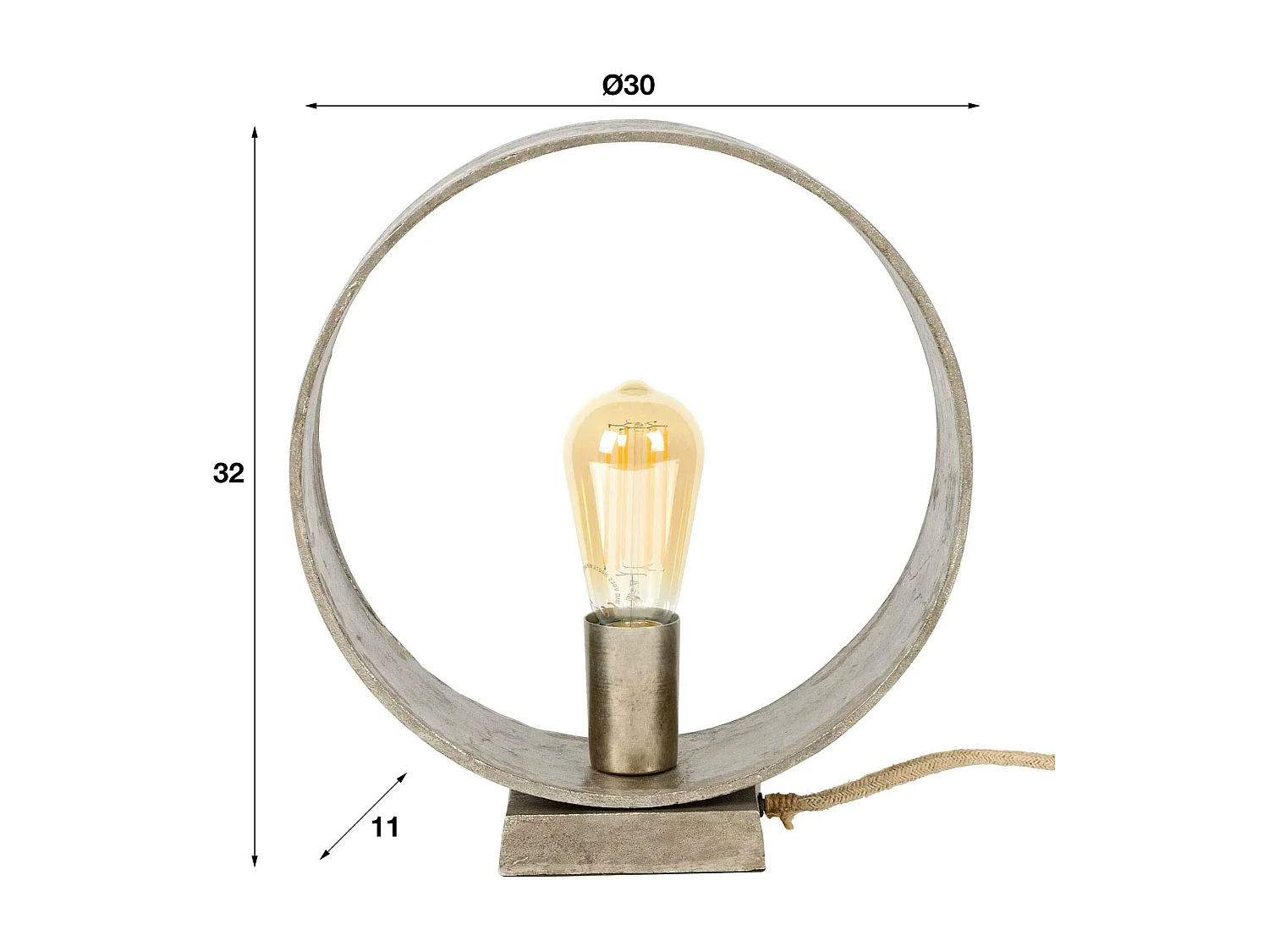 Lampe cercle vintage TRIBECA