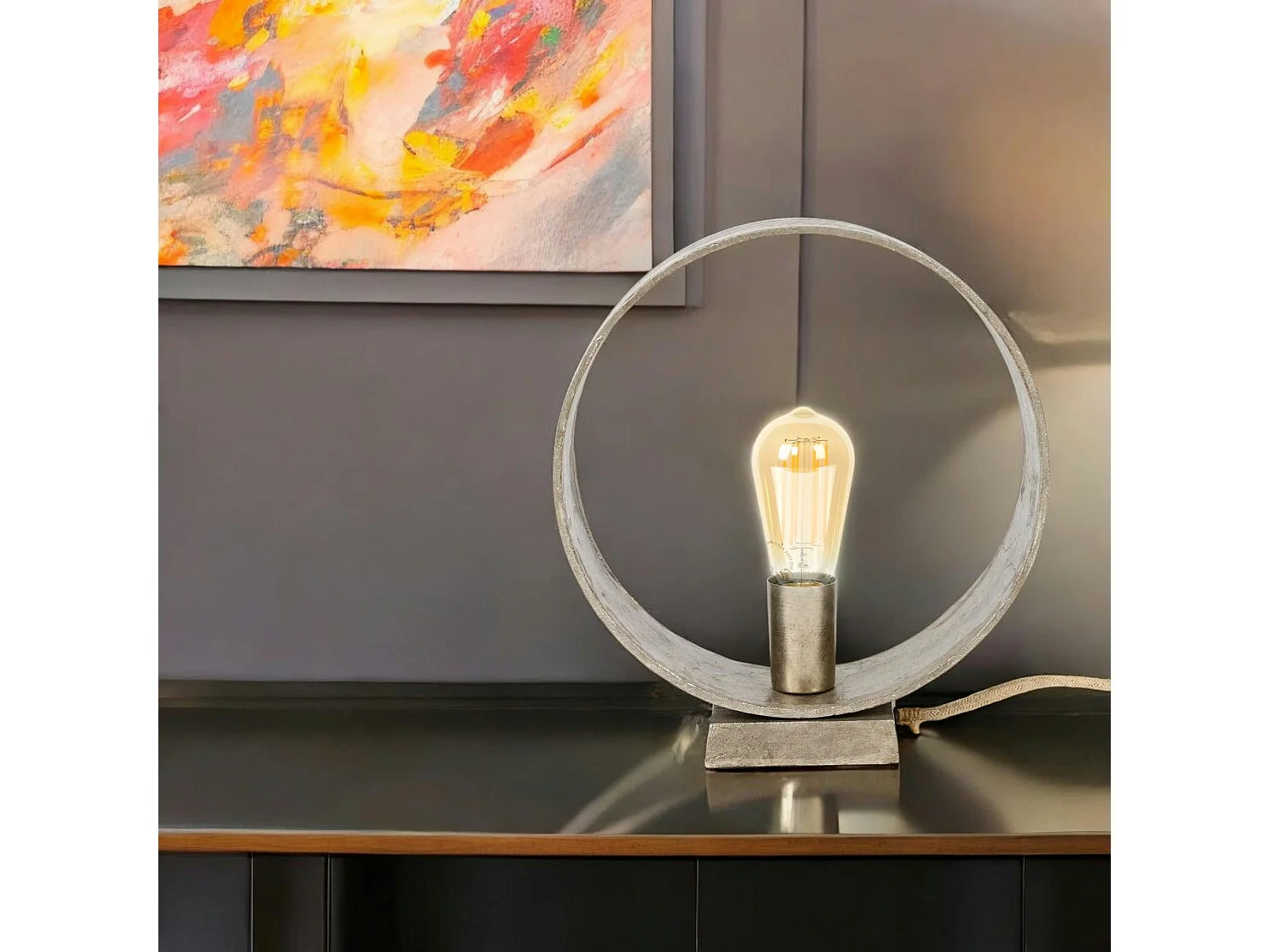 Lampe cercle vintage TRIBECA