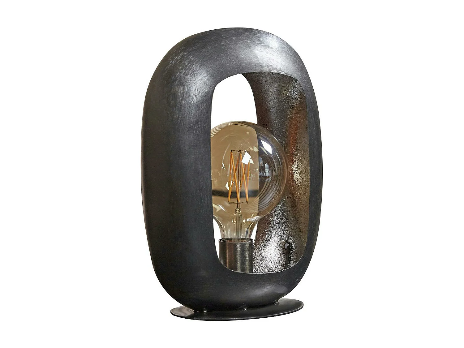 Lampe noire avec cadre épais 35 cm RALF