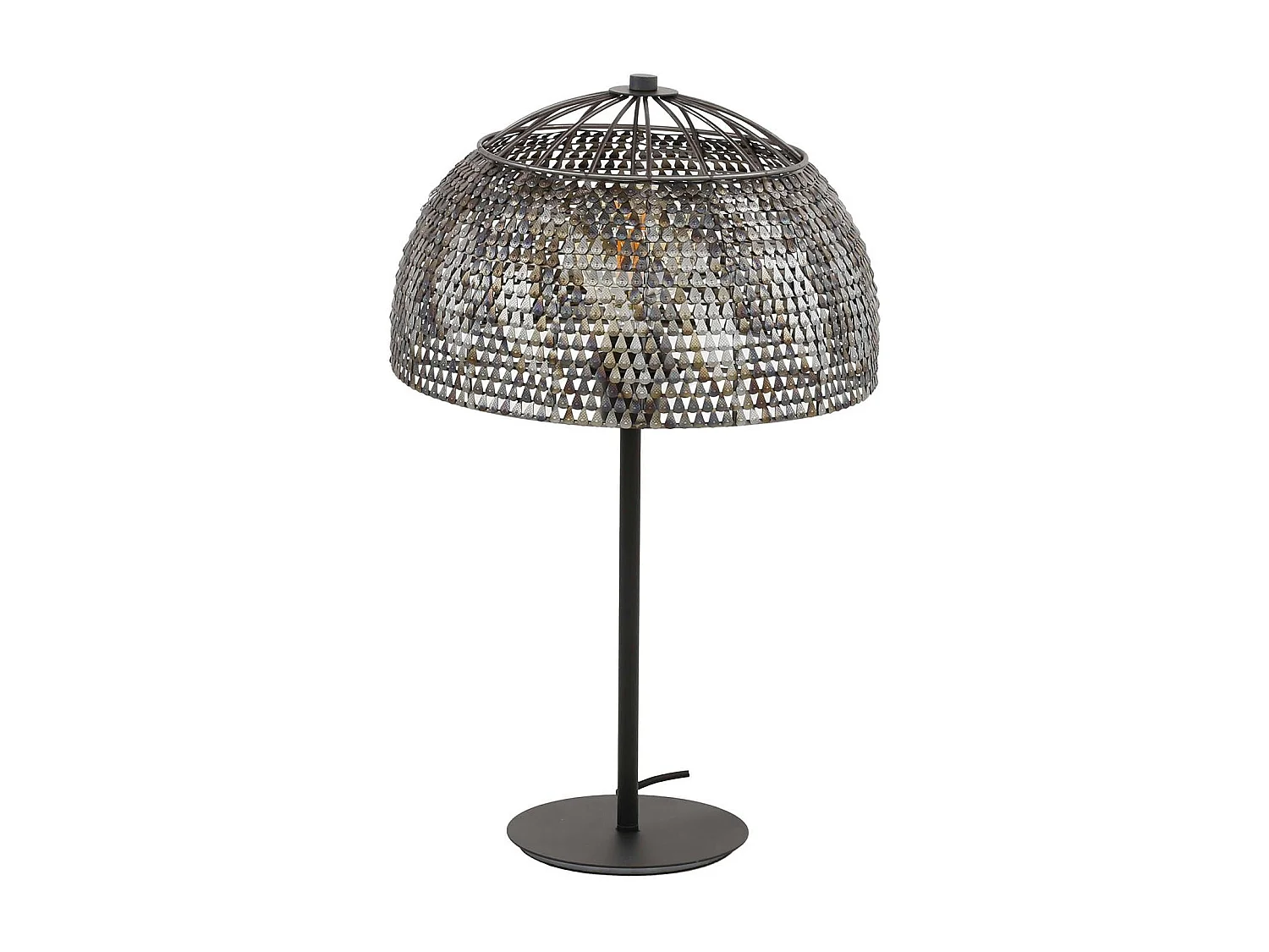 Lampe de salon avec abat-jour effet maille TRIBECA
