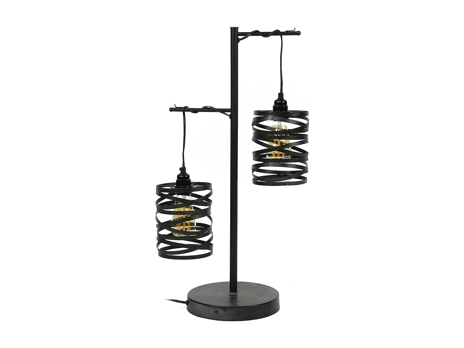 Lampe à poser ruban 2 abat-jours RALF