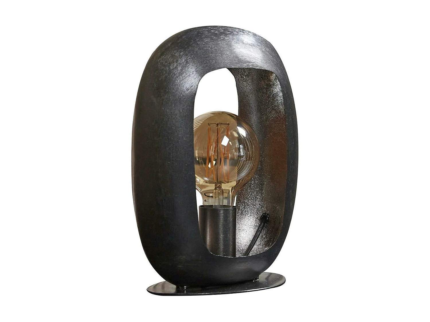 Lampe noire avec cadre épais 30 cm RALF