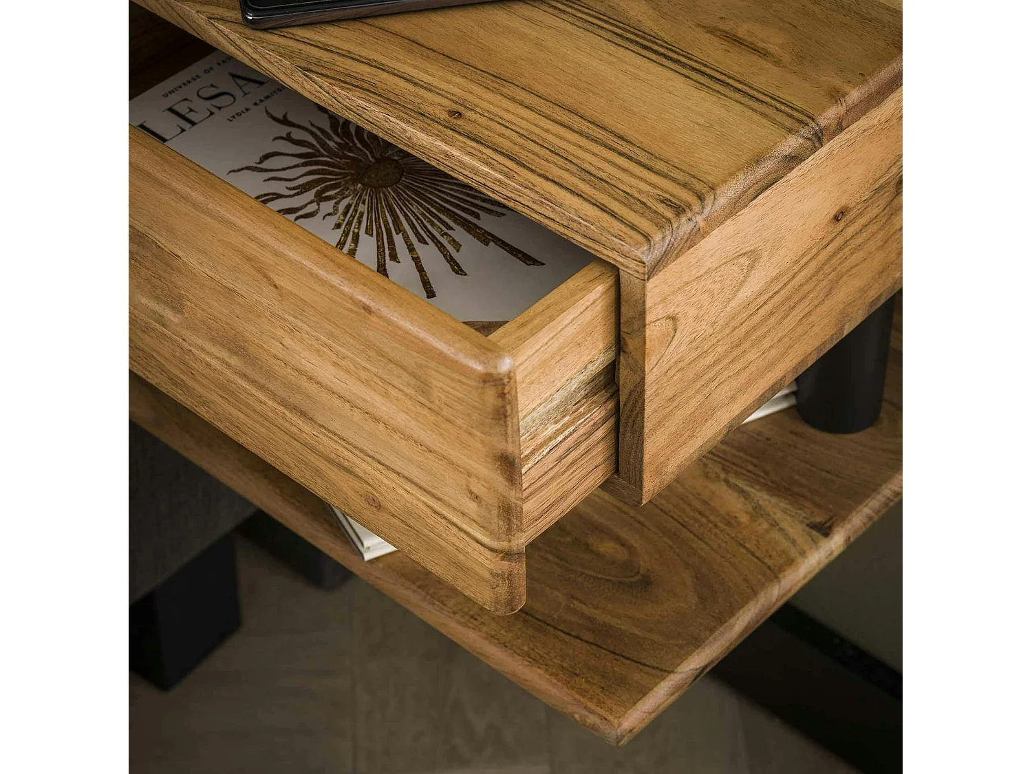 Table de nuit murale 1 tiroir et 1 étagère MELBOURNE