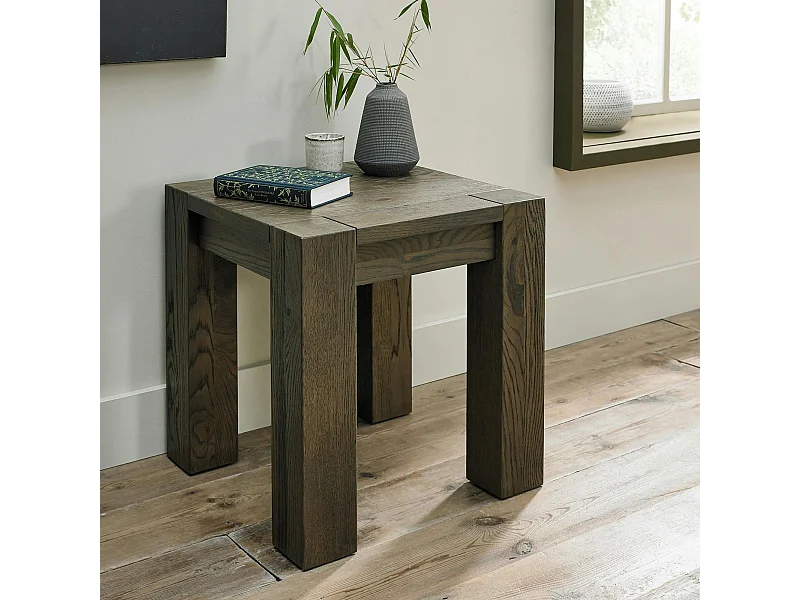 Bout de canapé en bois de chêne fumé ALLEN