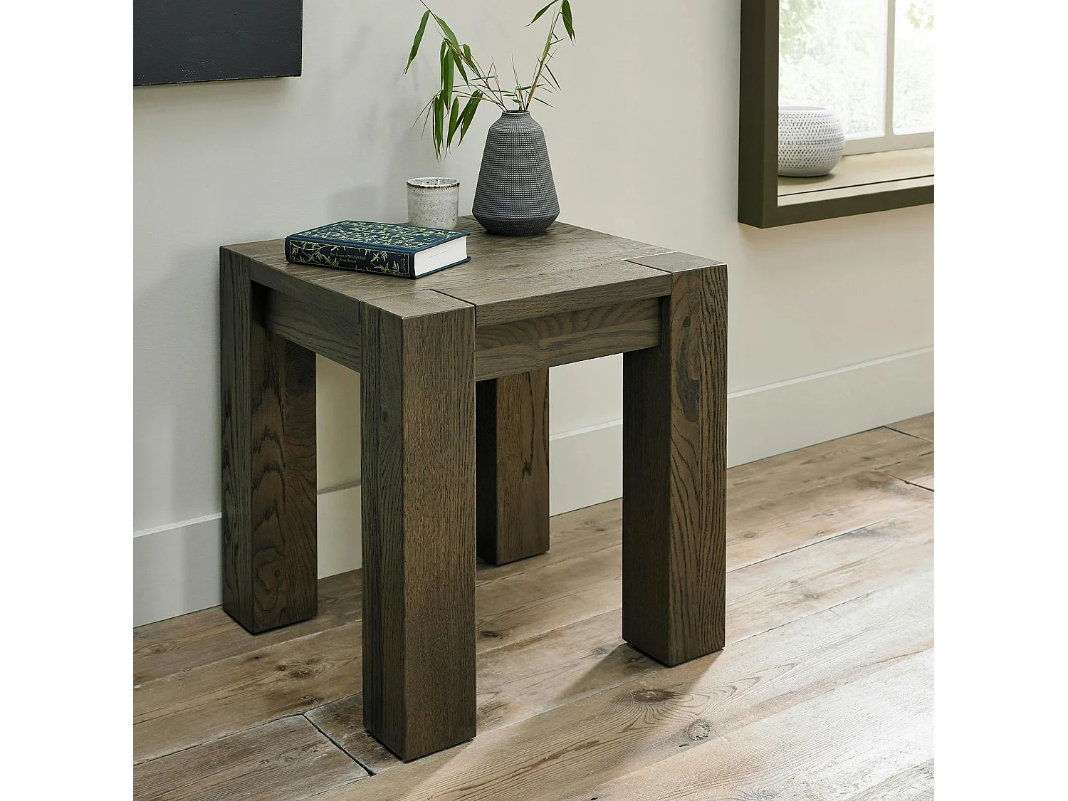 Bout de canapé en bois de chêne fumé ALLEN