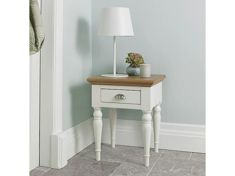 Table de chevet blanc ivoire PORTSMOUTH