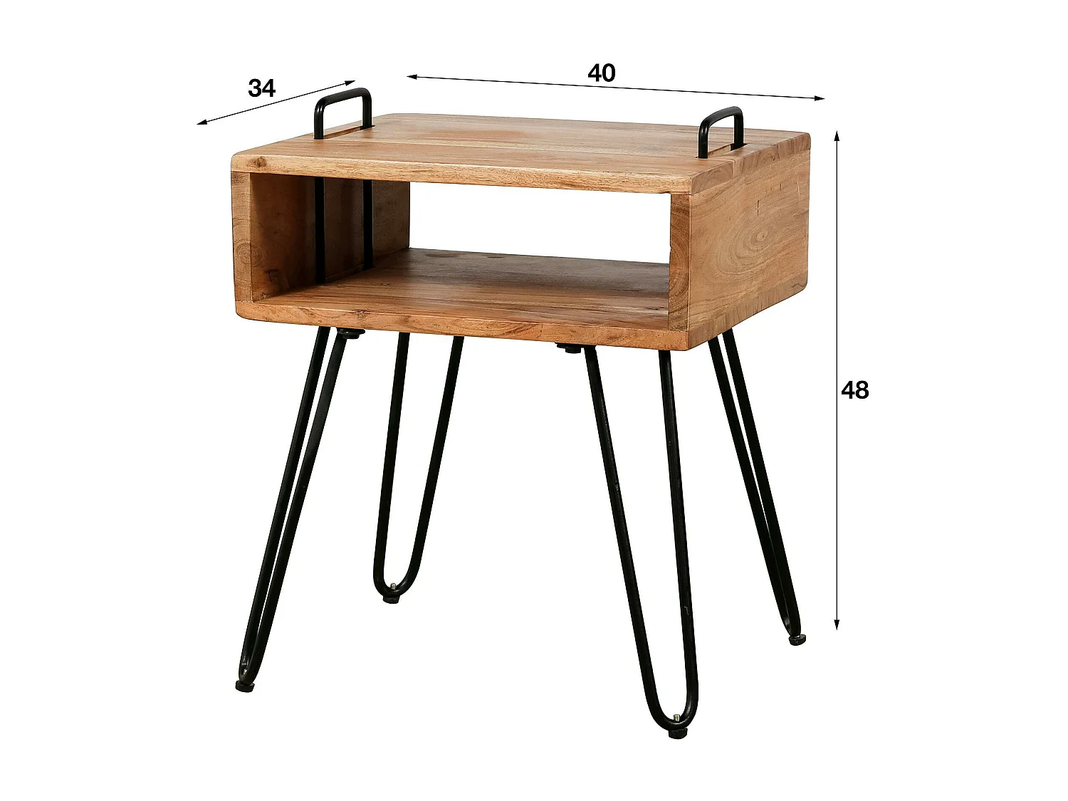 Chevet bois massif niche ouverte MELBOURNE